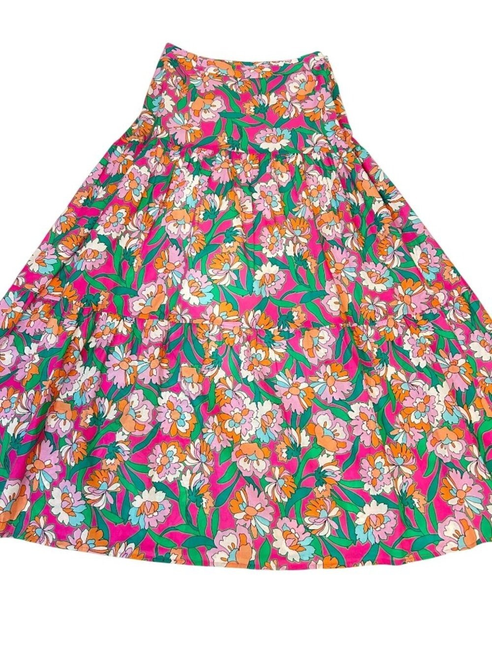LaRoque Original Mod Floral Print Maxi Skirt  Size small